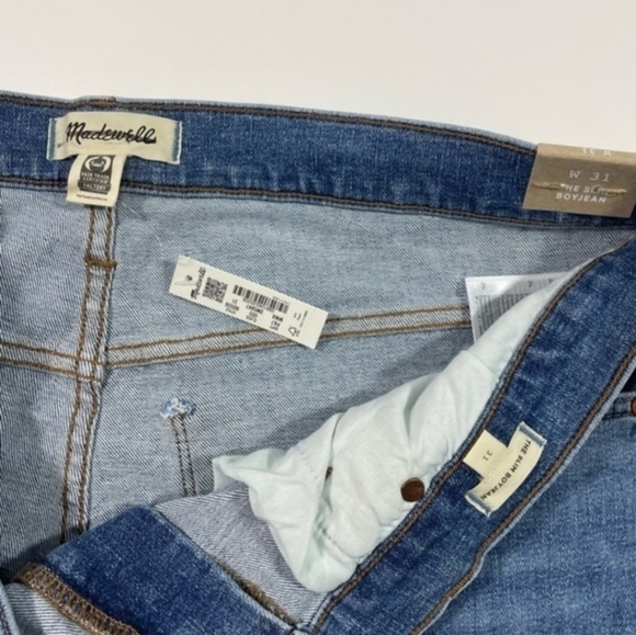 New Madewell Slim Boyjean Mayberry Wash 31 - Picture 9 of 12